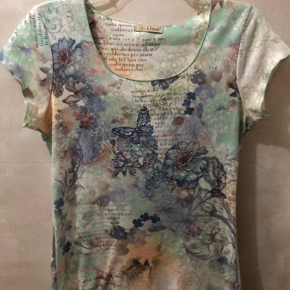 Whimsical women’s butterfly top